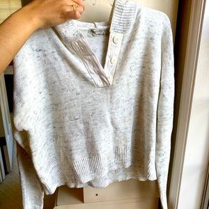 Urban outfitters cropped sweater/sweatshirt w hood